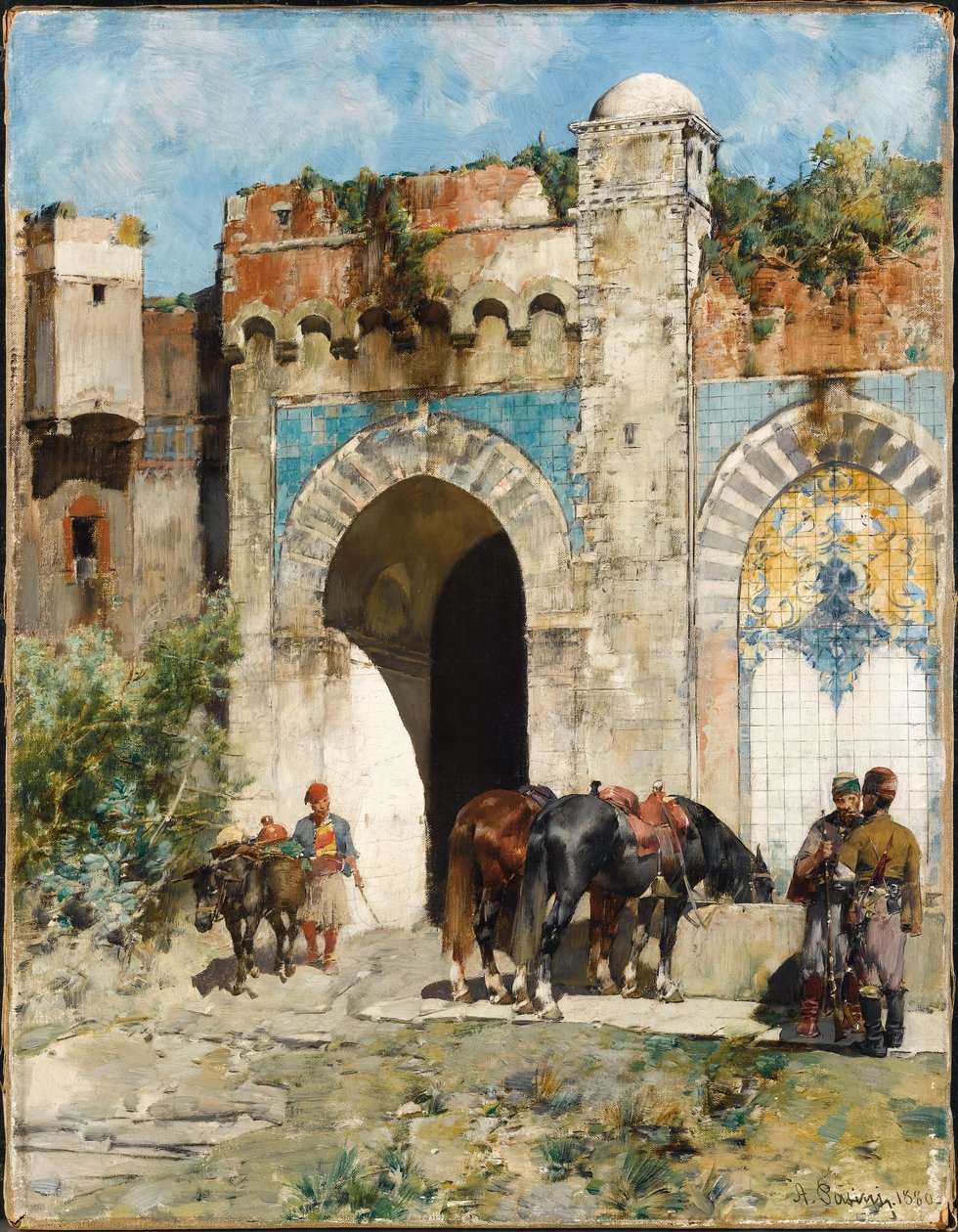 Watering the Horses by Alberto Pasini