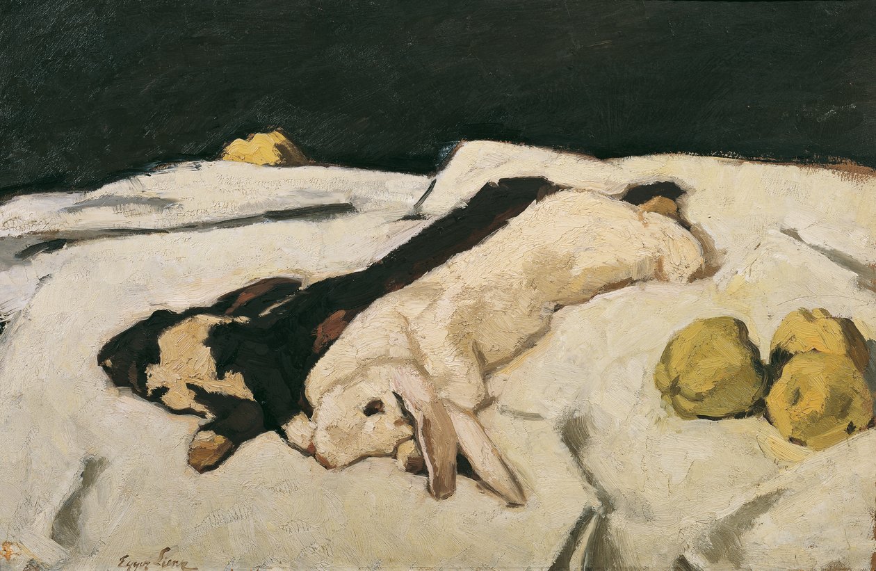 Dead Hares by Albin Egger Lienz