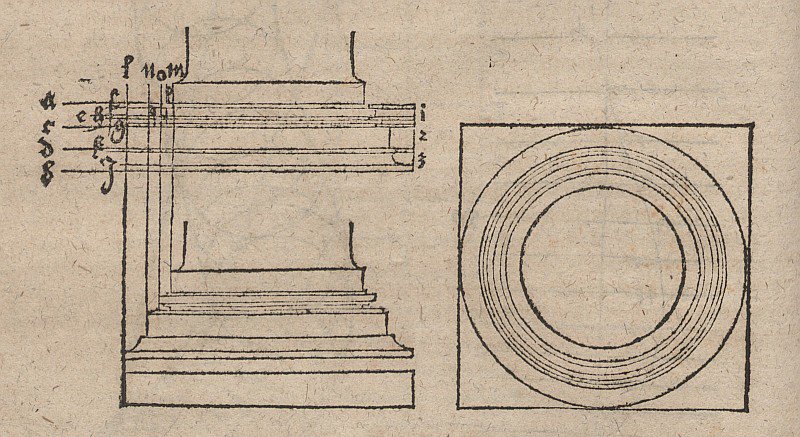 Base of the Twisted Column by Albrecht Dürer
