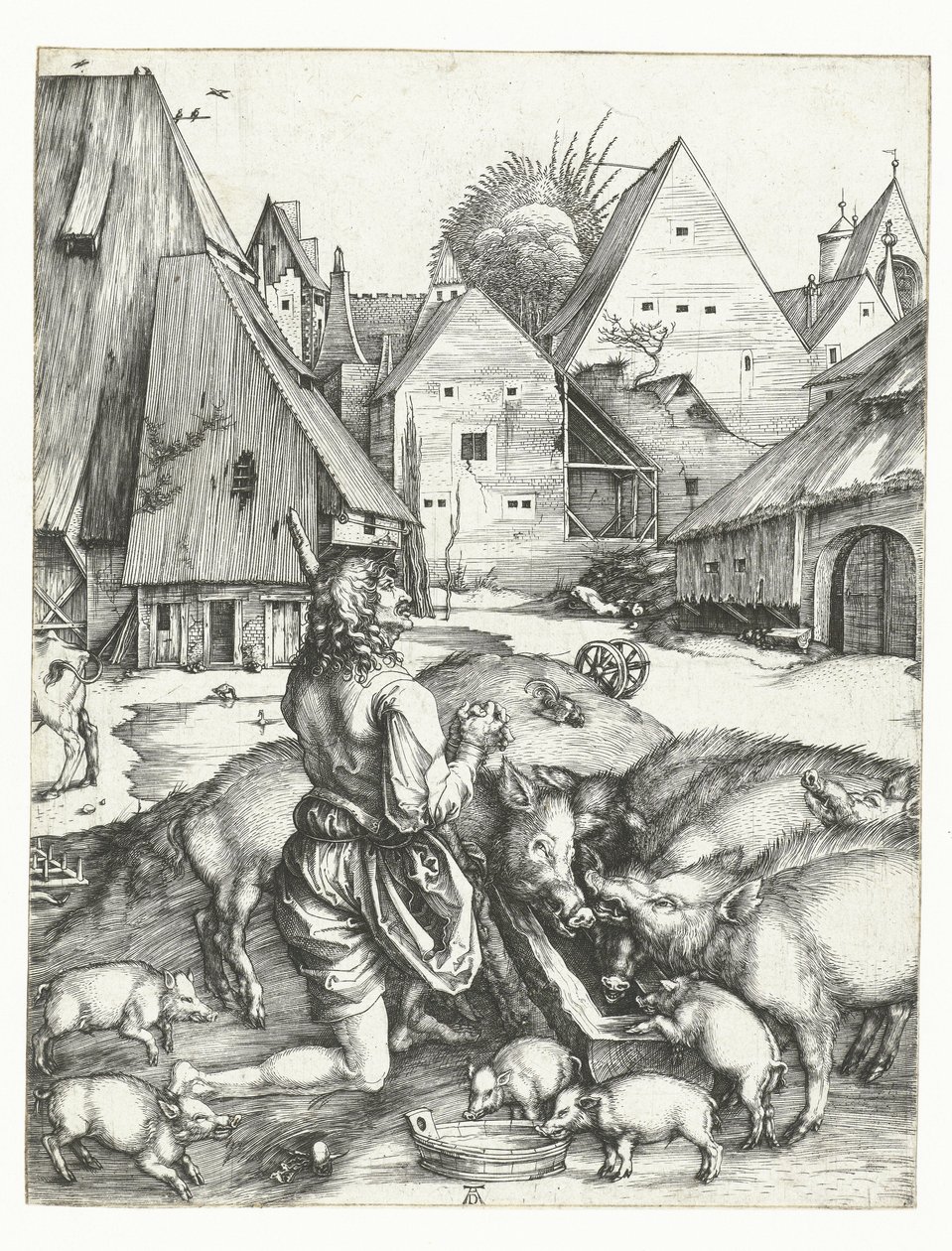 The Prodigal Son Among the Swine by Albrecht Dürer