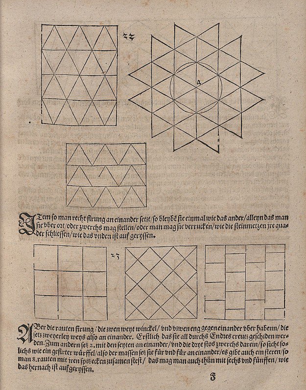 Tessellations with Equilateral Triangles and Squares by Albrecht Dürer