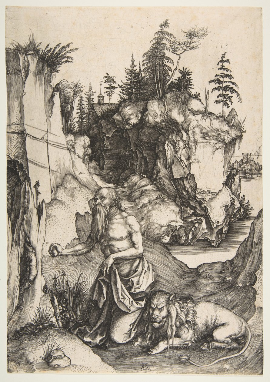 St. Jerome Penitent in the Wilderness by Albrecht Dürer