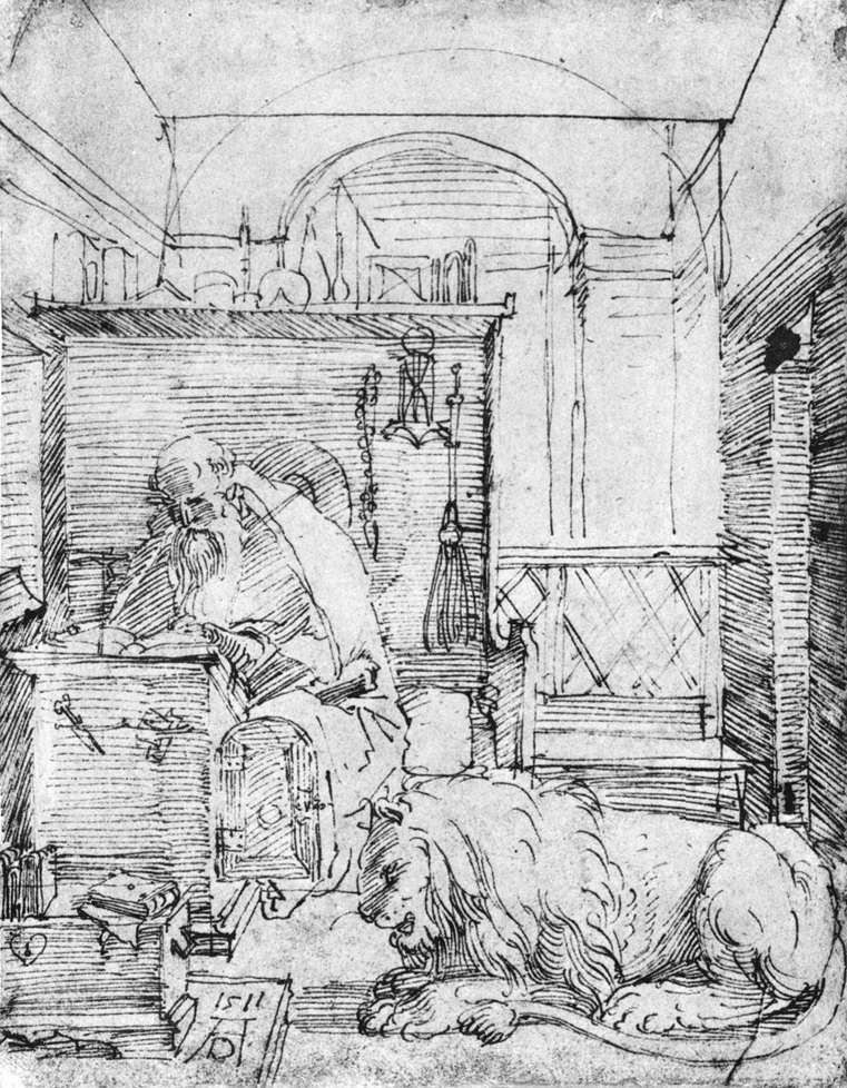 St Jerome in His Study by Albrecht Dürer