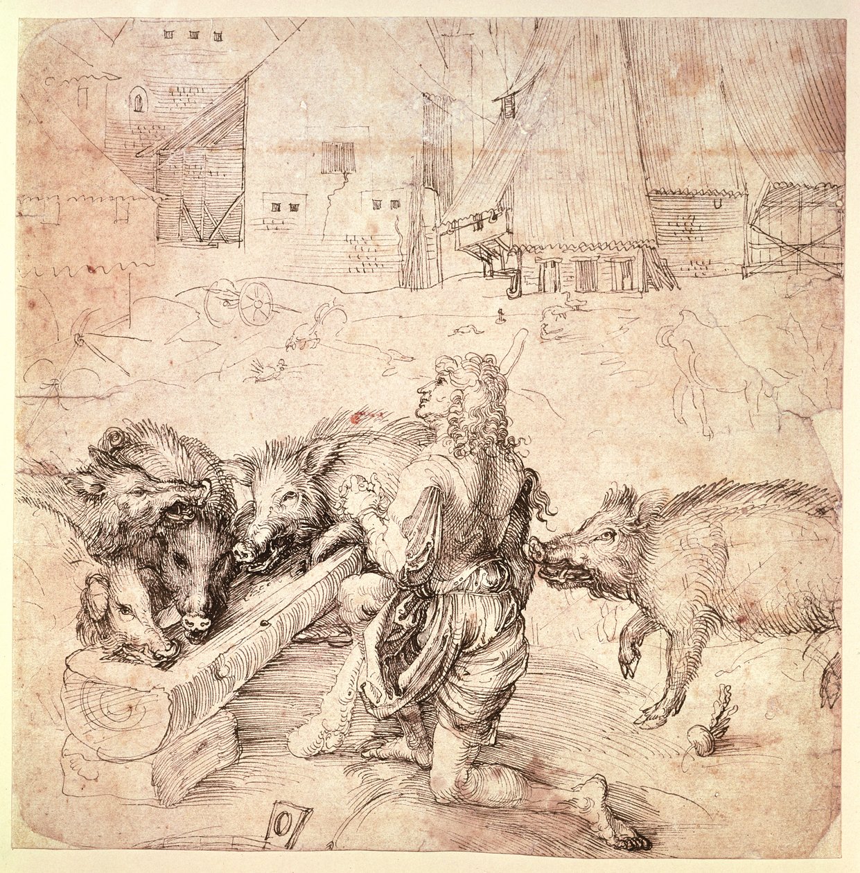 Study for an Engraving of the Prodigal Son by Albrecht Dürer