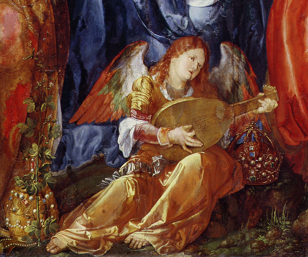 The Feast of the Rose Garlands (detail) by Albrecht Dürer
