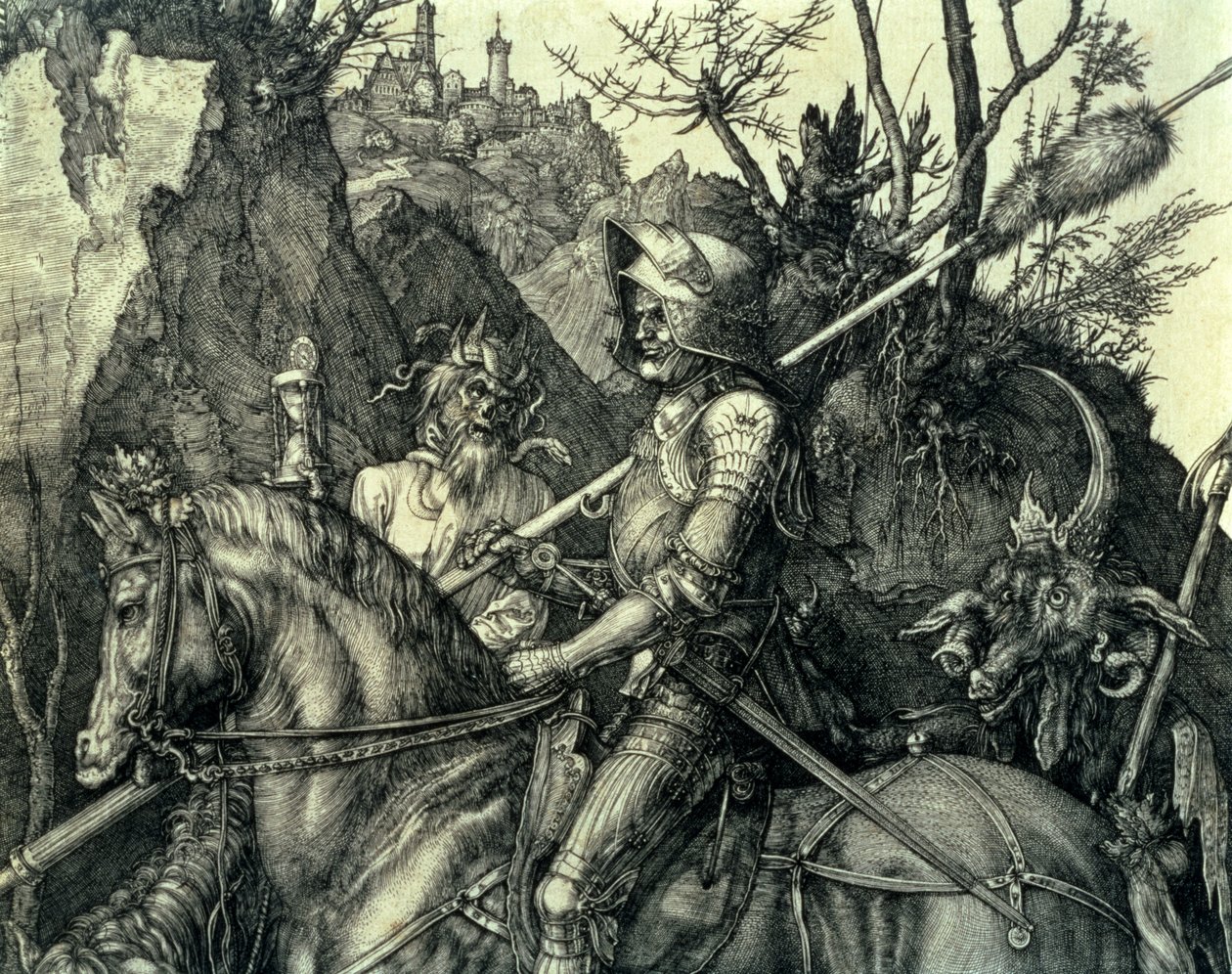 The Knight, Death and the Devil, 1513-14 (detail) by Albrecht Dürer