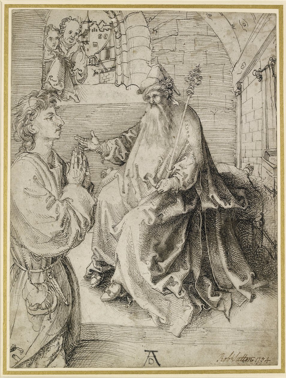 Youth Kneeling before a Potentate by Albrecht Dürer