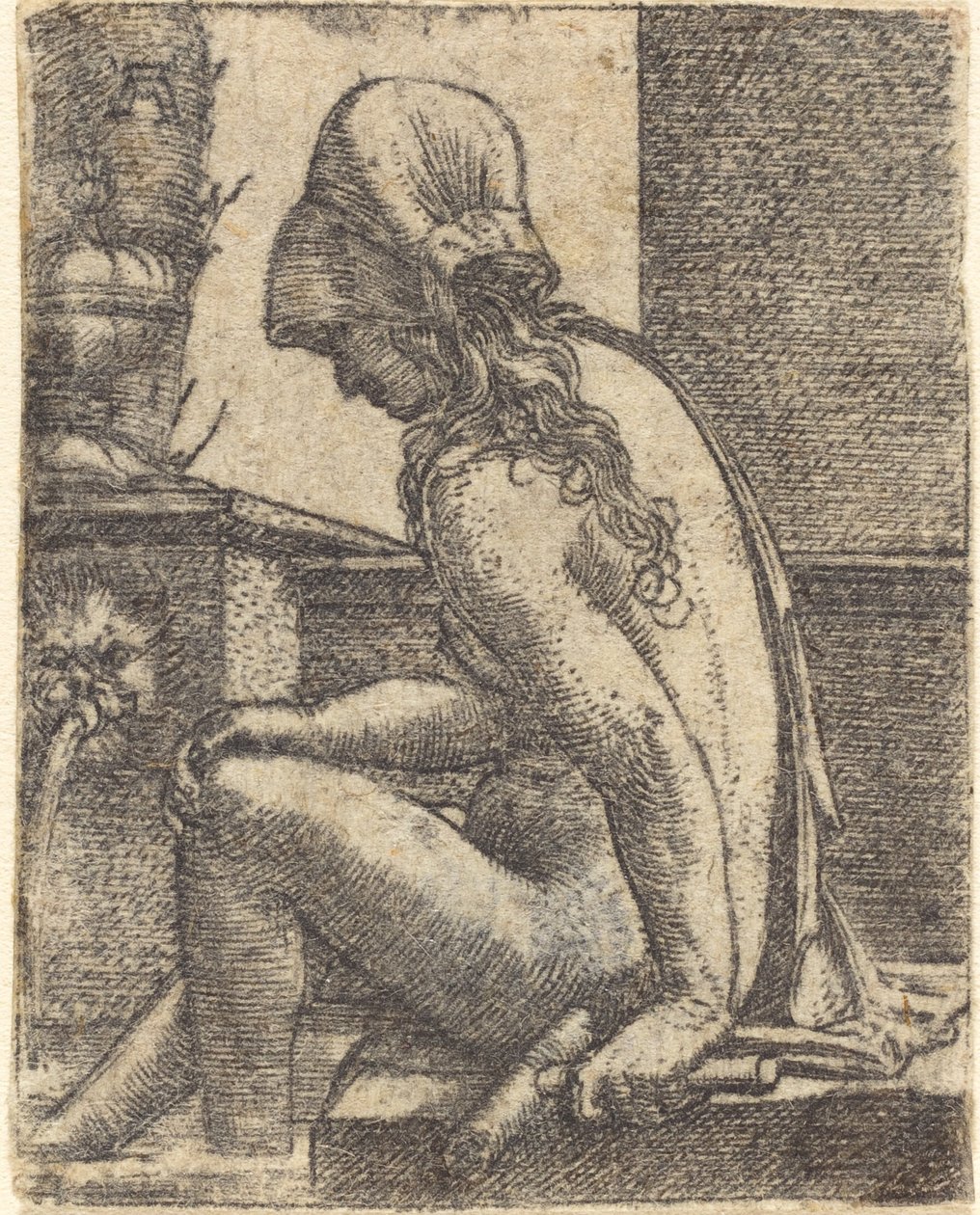 Bathing Woman by Albrecht Altdorfer