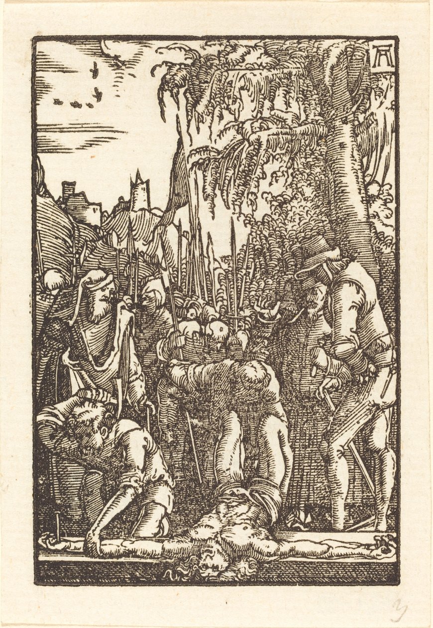 Christ Nailed to the Cross by Albrecht Altdorfer
