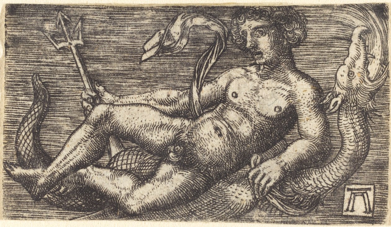 Neptune on a Sea Monster by Albrecht Altdorfer