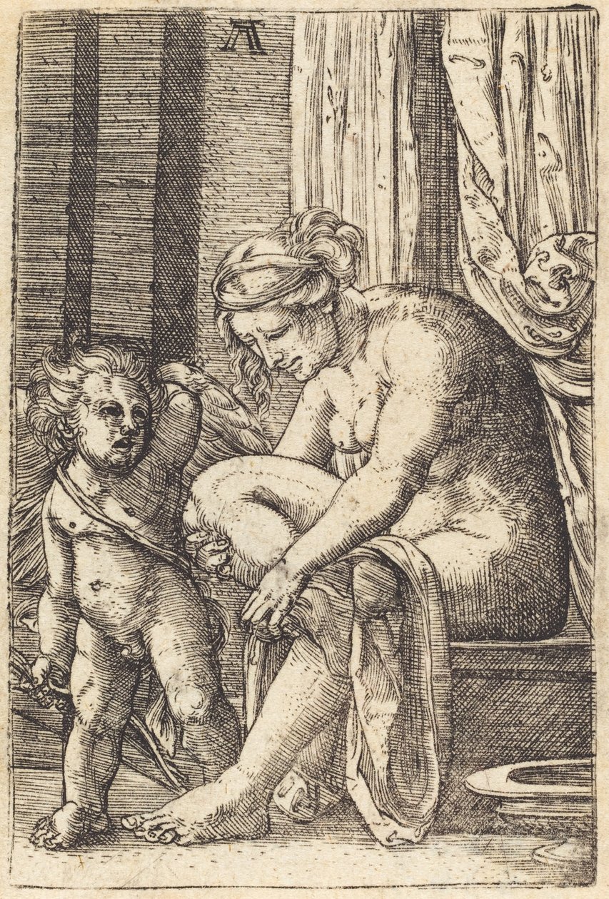 Venus after the Bath by Albrecht Altdorfer