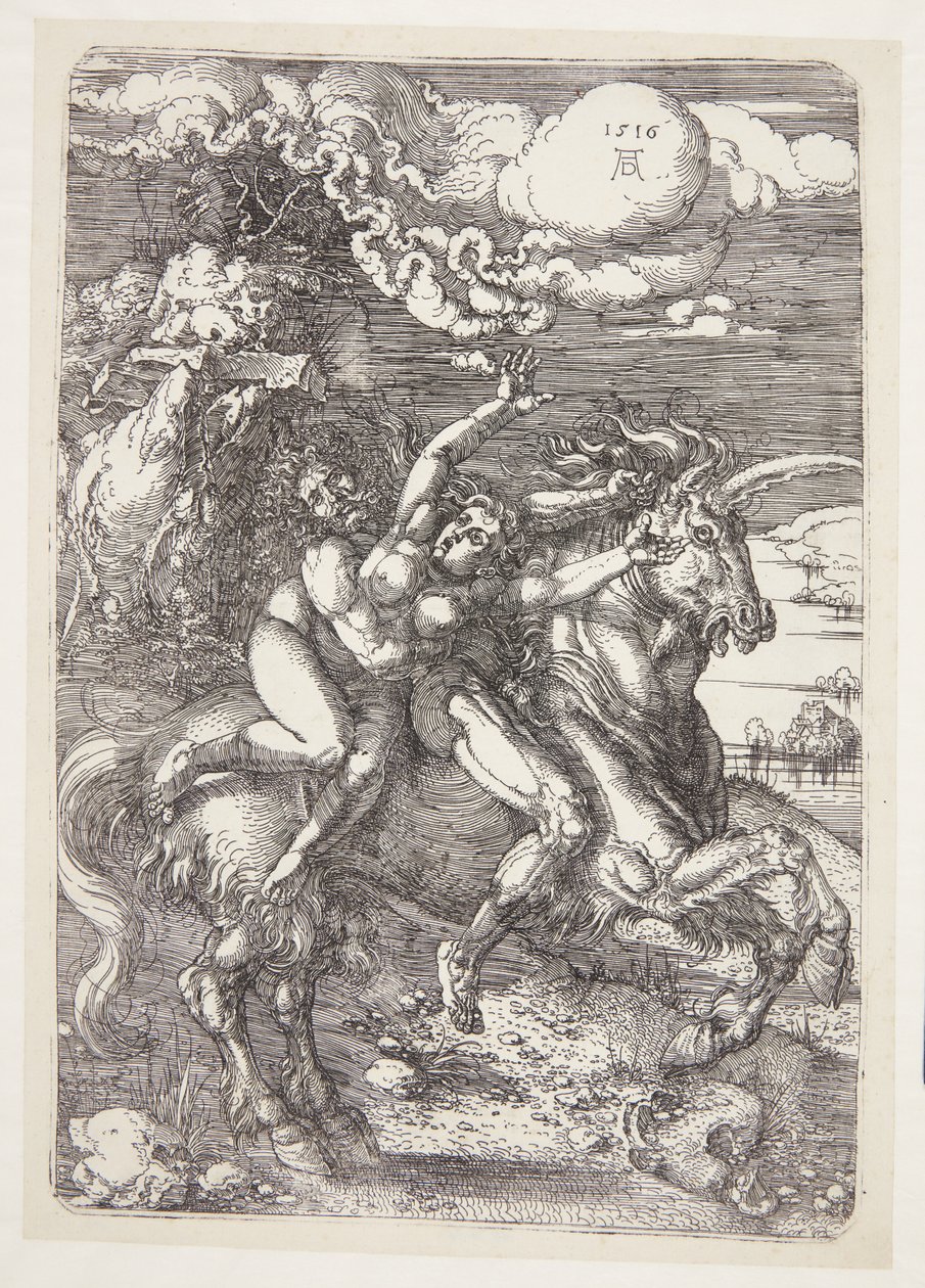 Abduction on a Unicorn by Albrecht Dürer