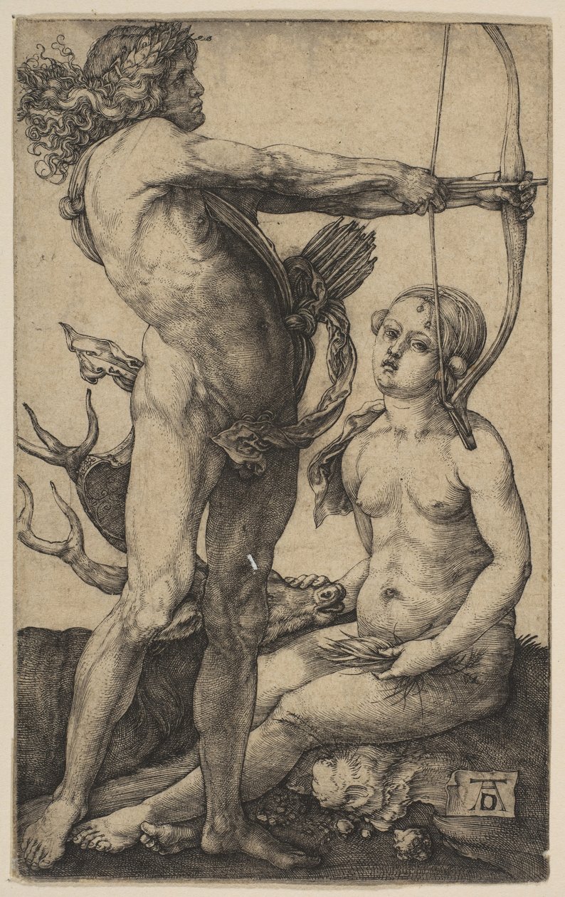 Apollo and Diana by Albrecht Dürer