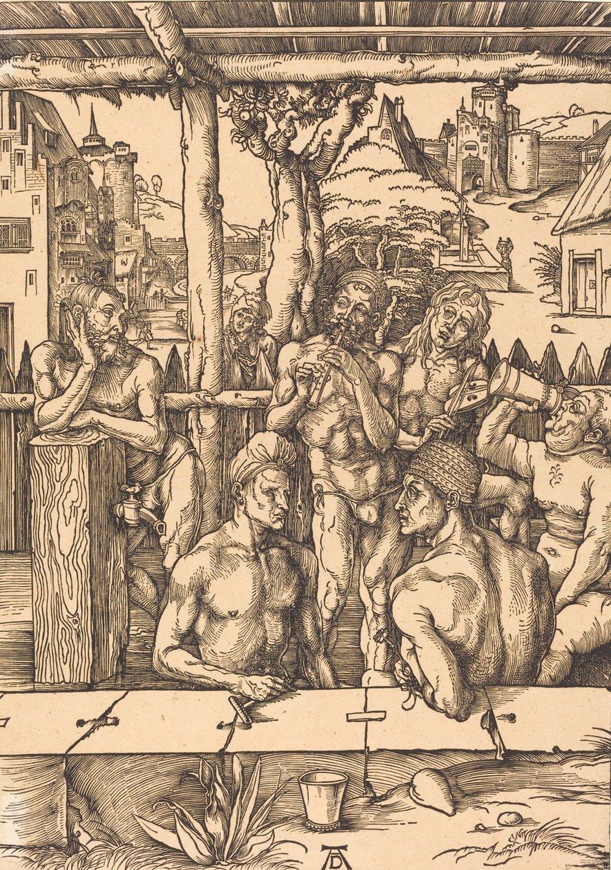 Bath House by Albrecht Dürer