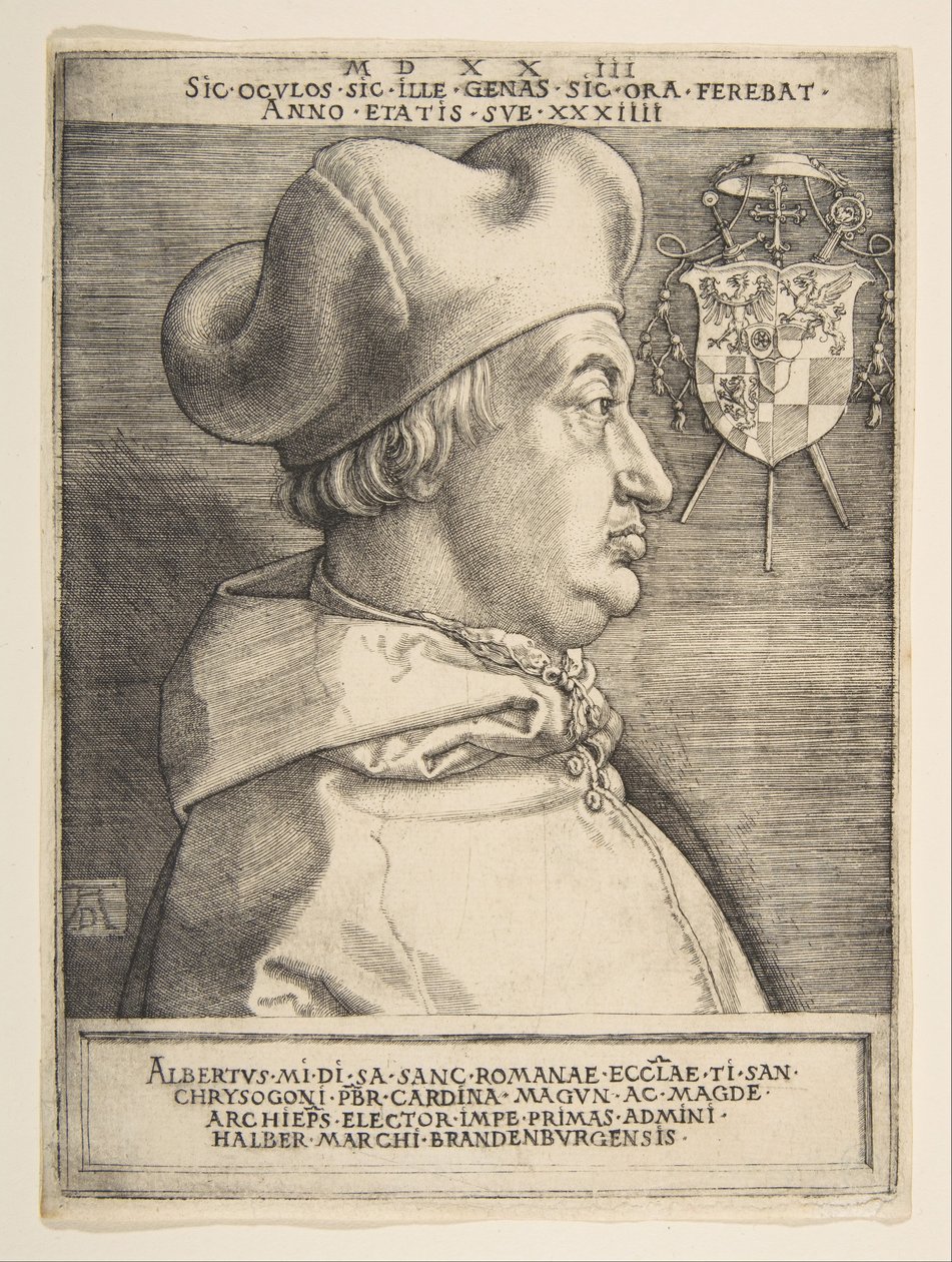 Cardinal Albrecht of Brandenburg by Albrecht Dürer