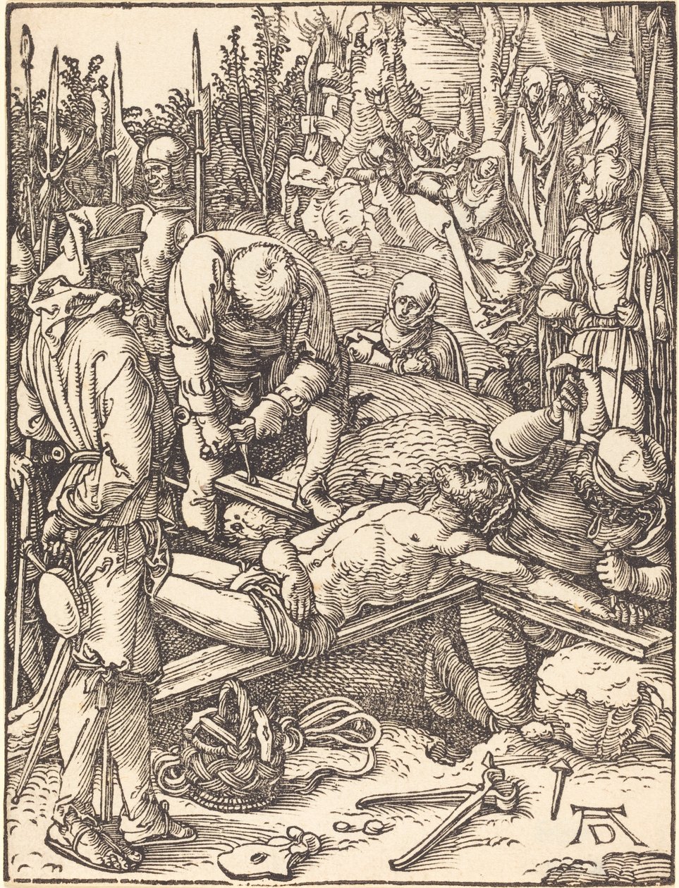 Christ Nailed to the Cross by Albrecht Dürer