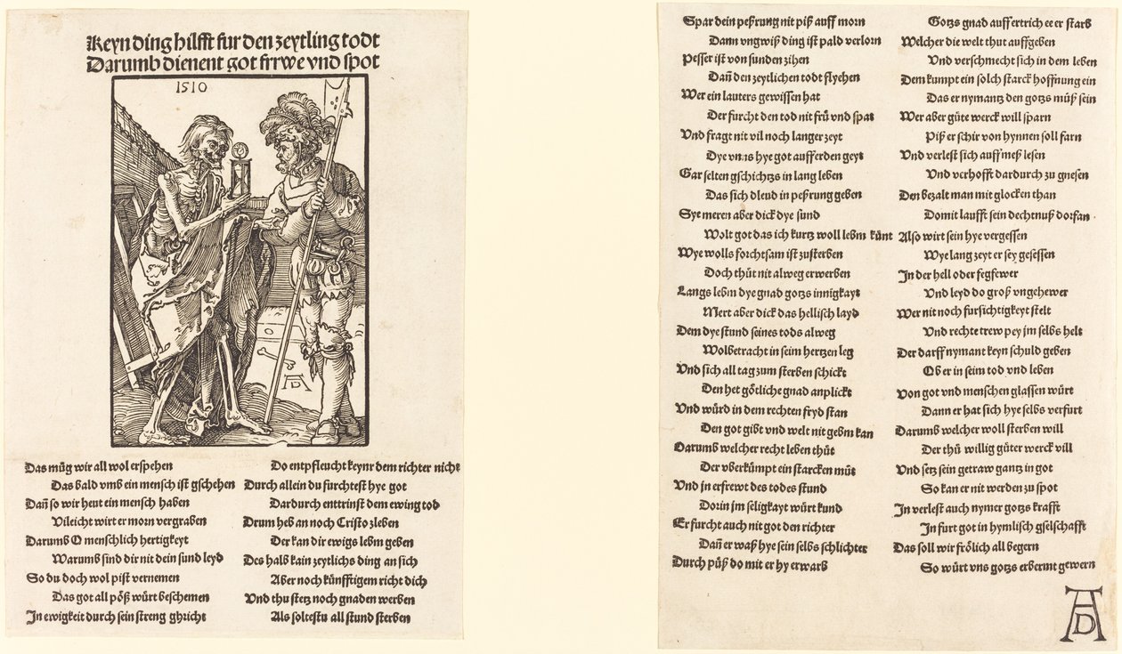 Death and the Lansquenet by Albrecht Dürer
