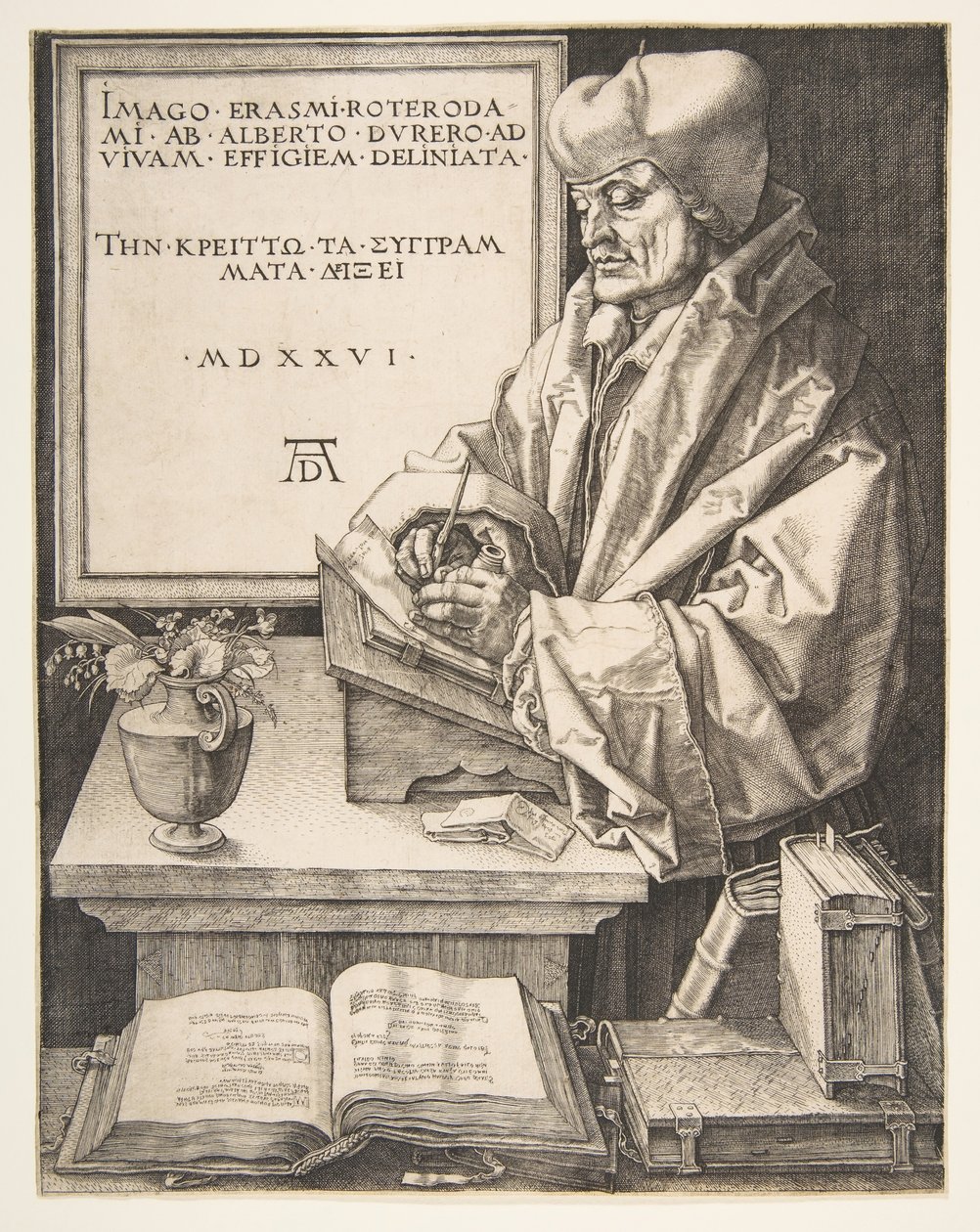 Erasmus of Rotterdam by Albrecht Dürer