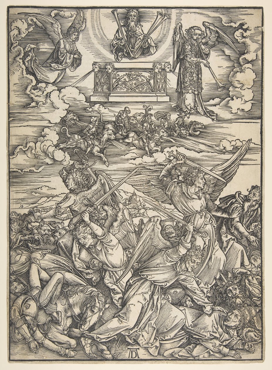 Four Avenging Angels, from the Apocalypse Series by Albrecht Dürer