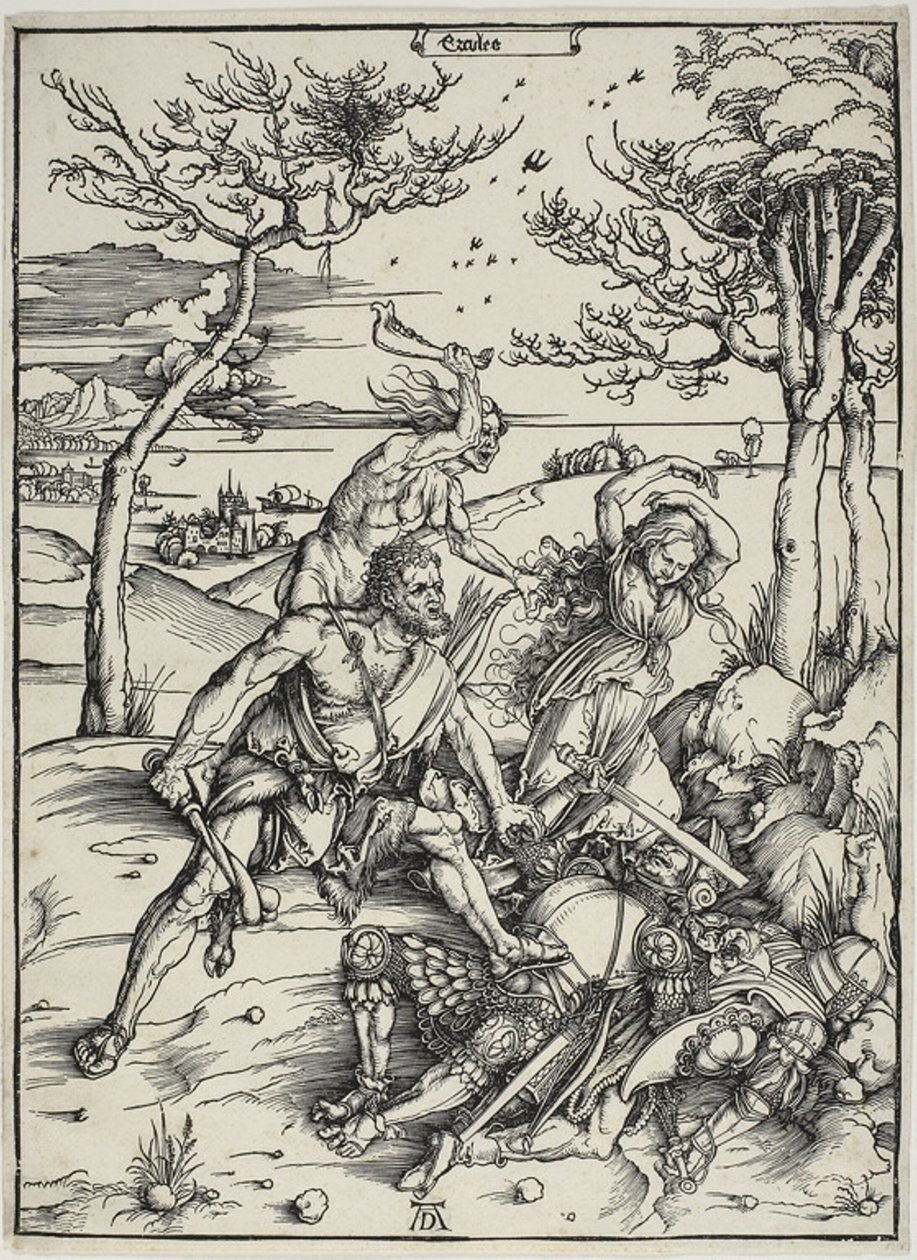 Hercules Conquering the Molionide Twins by Albrecht Dürer