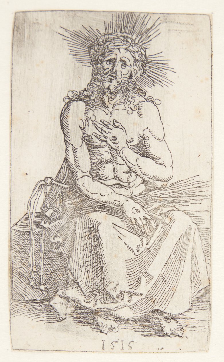 Man of Sorrows, Sitting by Albrecht Dürer
