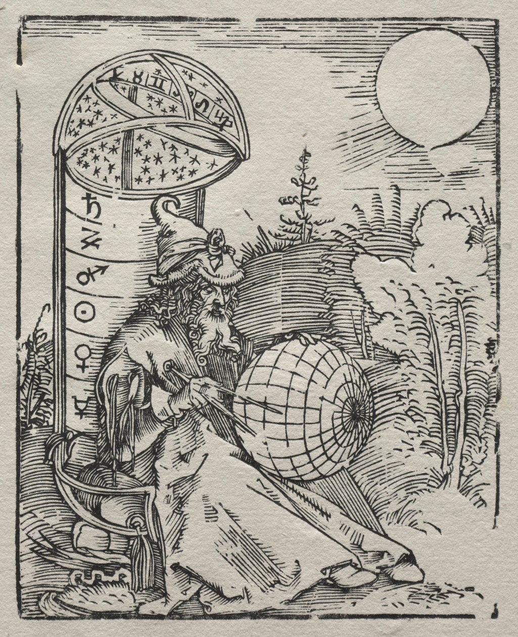 Ptolemy with the Celestial Globe, 1504 by Albrecht Dürer