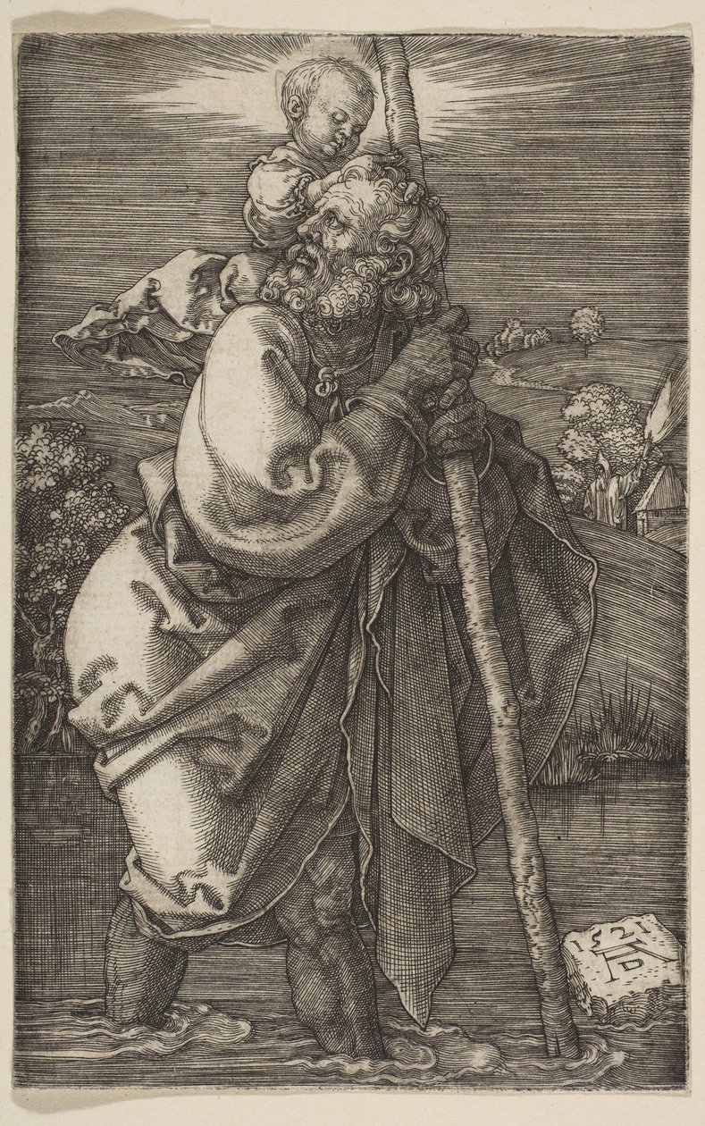 Saint Christopher Facing Left by Albrecht Dürer
