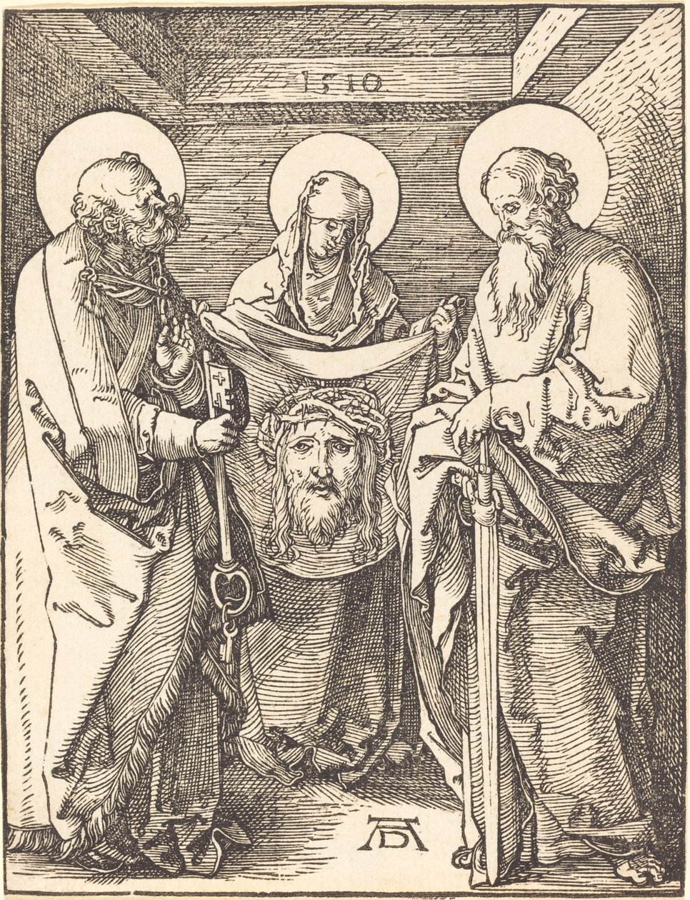 Saint Veronica between Saints Peter and Paul by Albrecht Dürer
