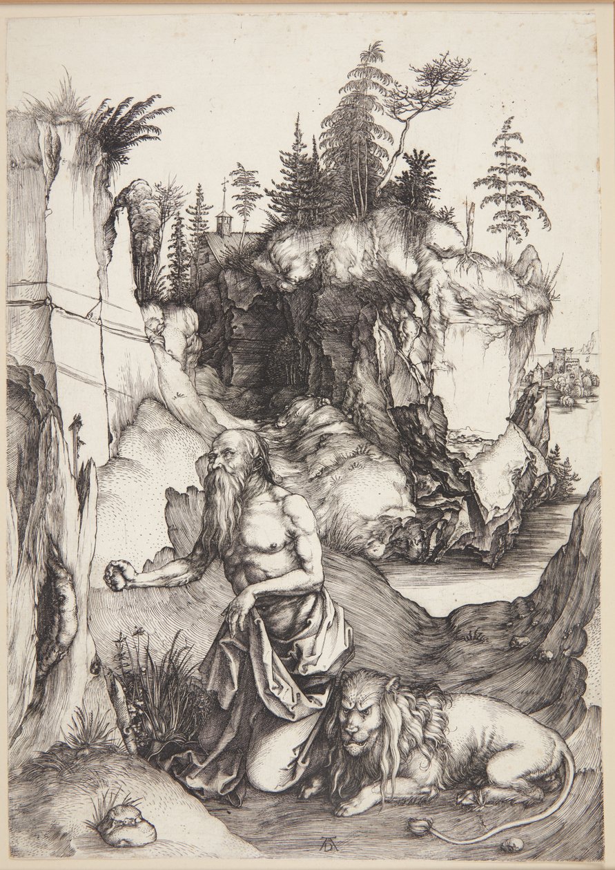 St. Jerome Penitent in the Wilderness by Albrecht Dürer