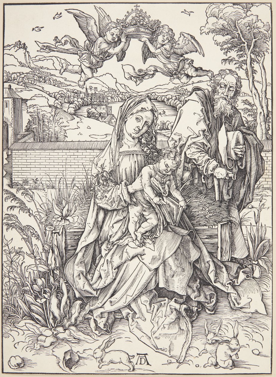 The Holy Family with Three Hares by Albrecht Dürer