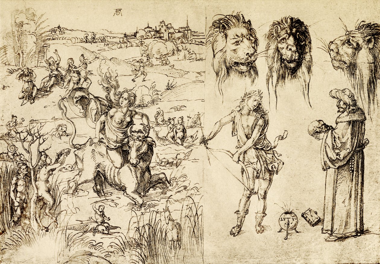 The Kidnapping of Europa by Albrecht Dürer