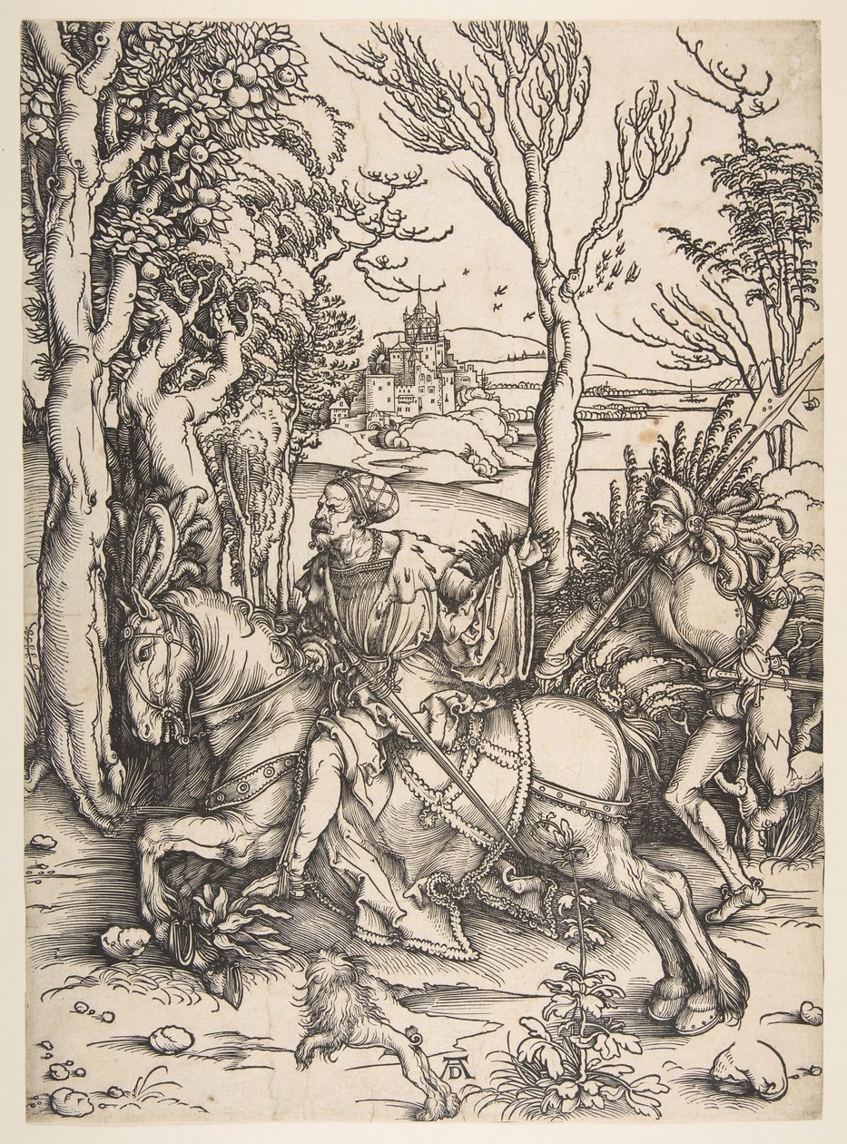 The Knight and Man-at-arms by Albrecht Dürer