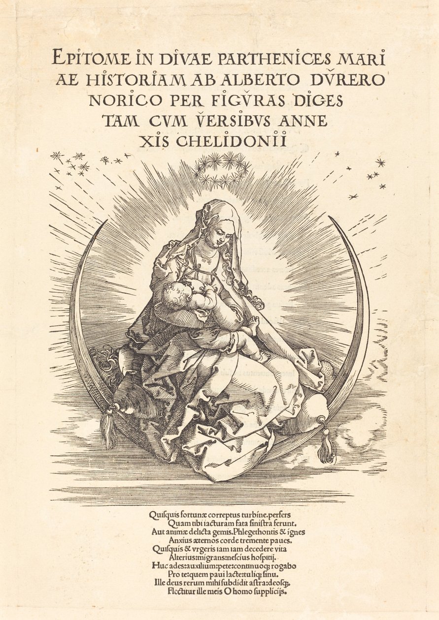 The Madonna on the Crescent by Albrecht Dürer