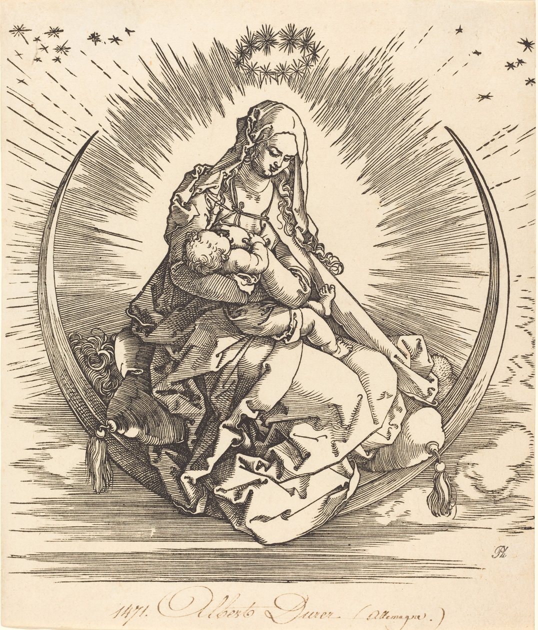 The Madonna on the Crescent by Albrecht Dürer