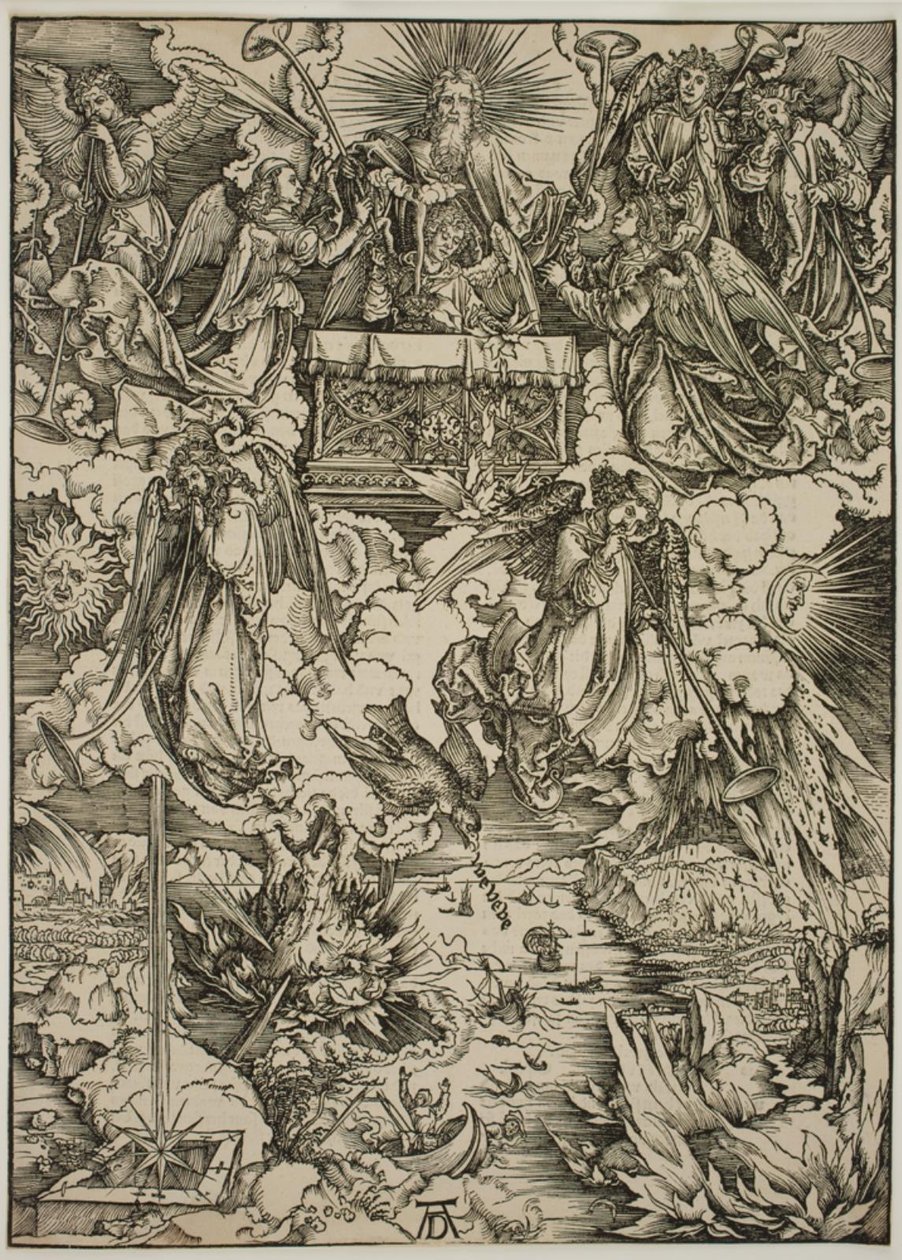 The Seven Trumpets by Albrecht Dürer