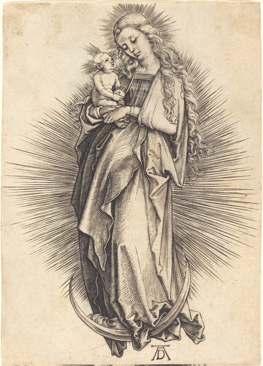 The Virgin on the Crescent by Albrecht Dürer