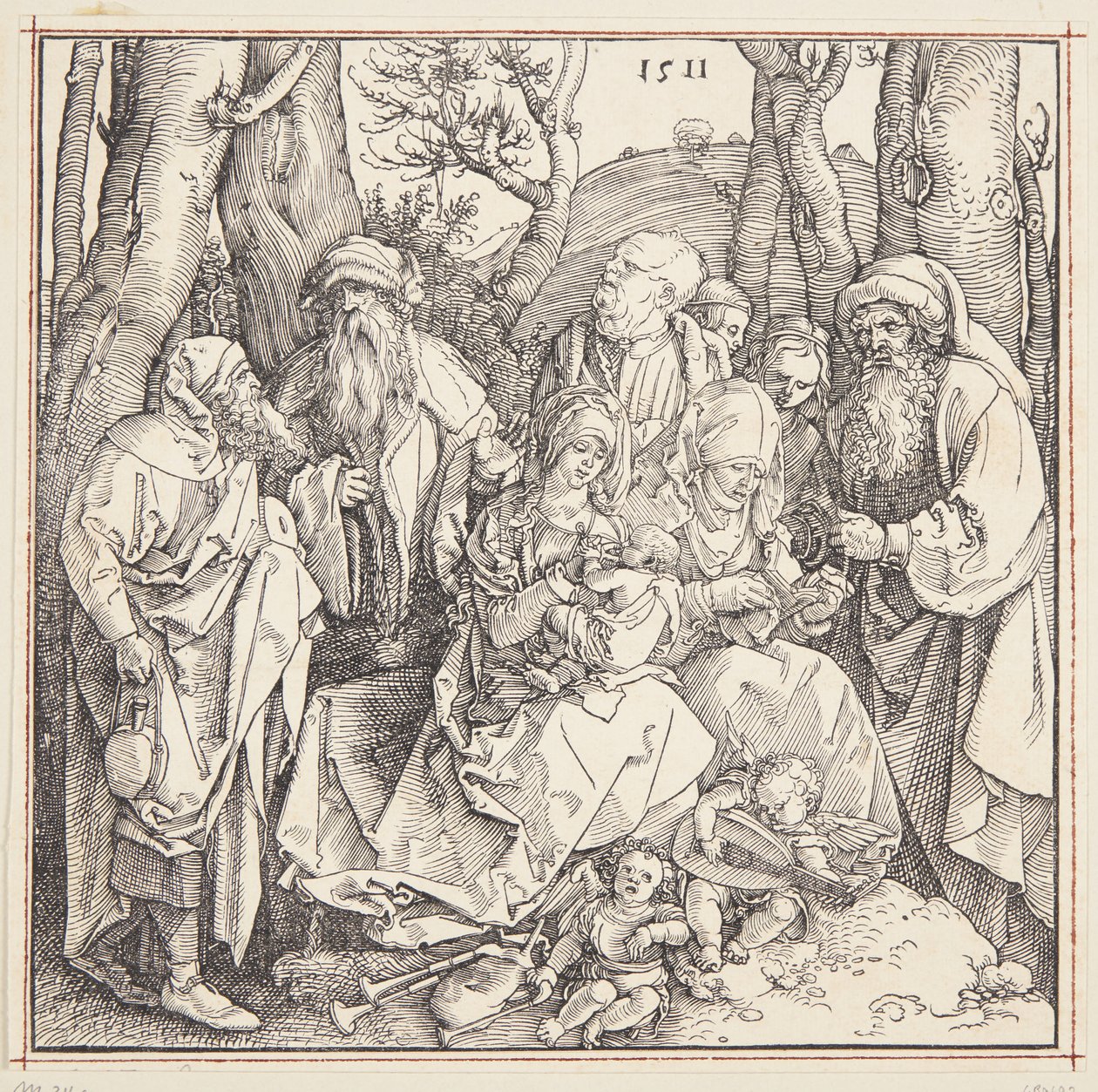 The Holy Kinship with Angels by Albrecht Dürer