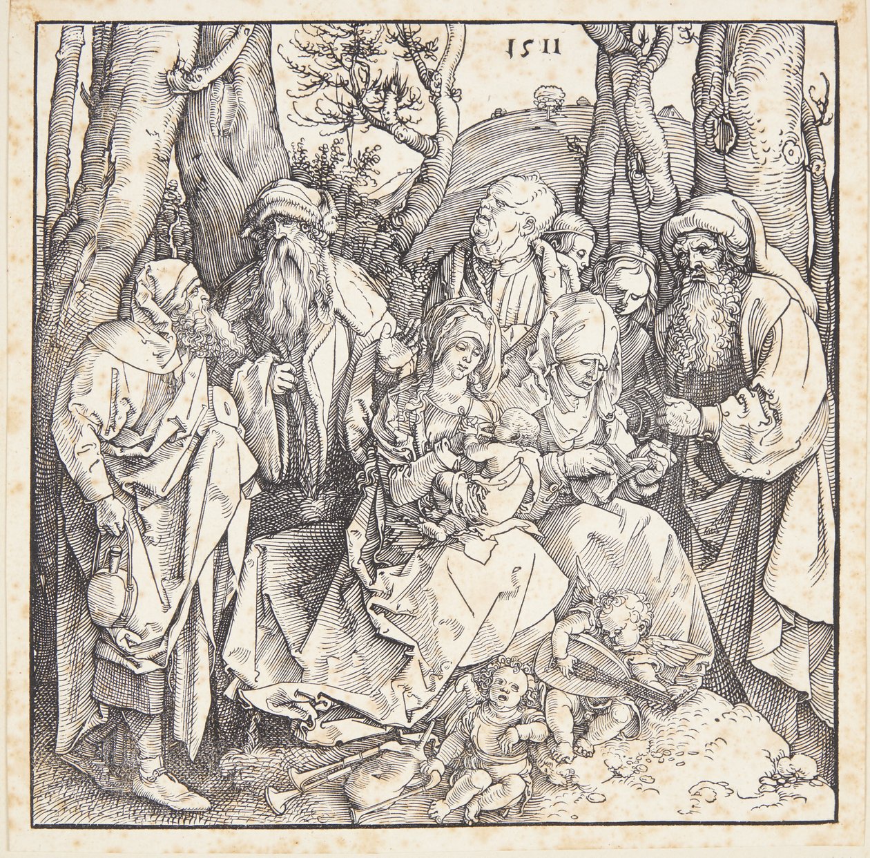 The Holy Kinship with Angels by Albrecht Dürer