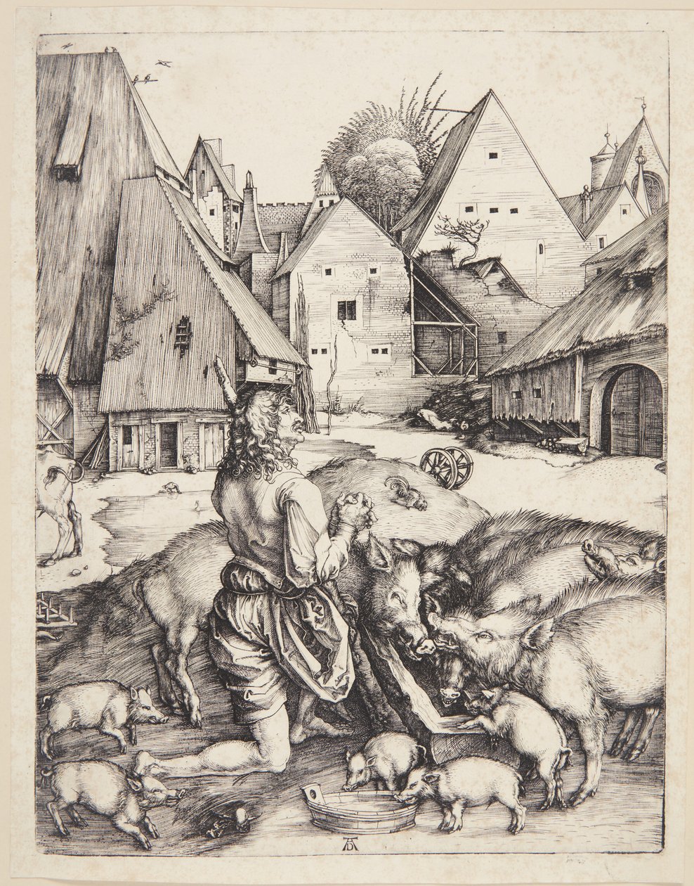 The Prodigal Son Amid the Swine by Albrecht Dürer