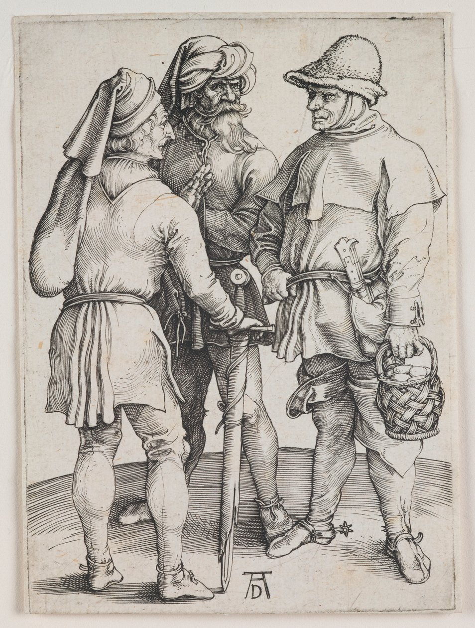 Three Peasants in Conversation by Albrecht Dürer