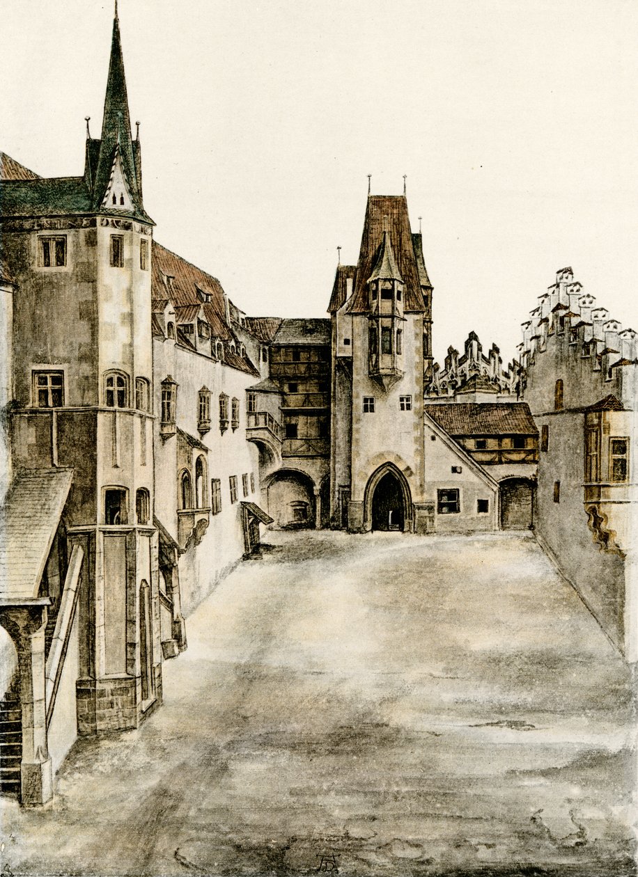 View of the castle courtyard by Albrecht Dürer