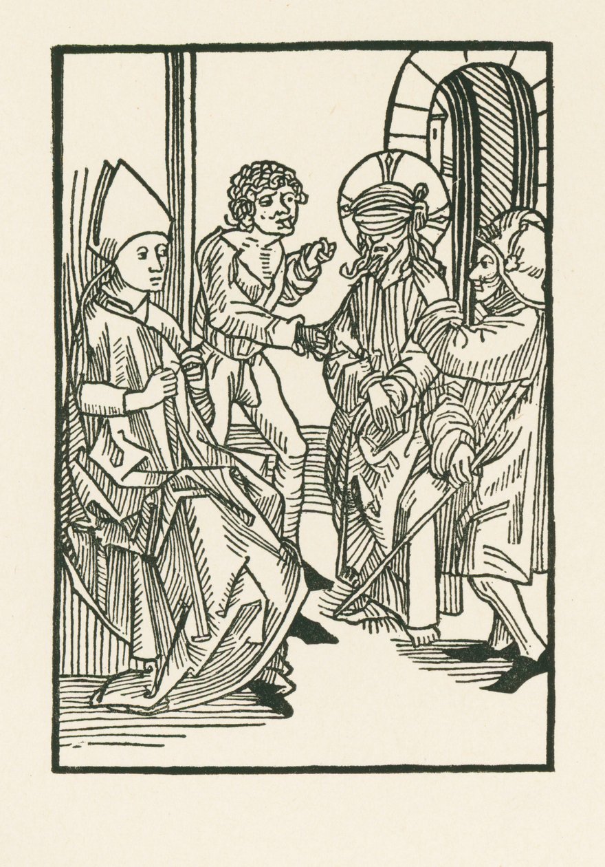 Christ Before Caiaphas by Albrecht Dürer or Duerer