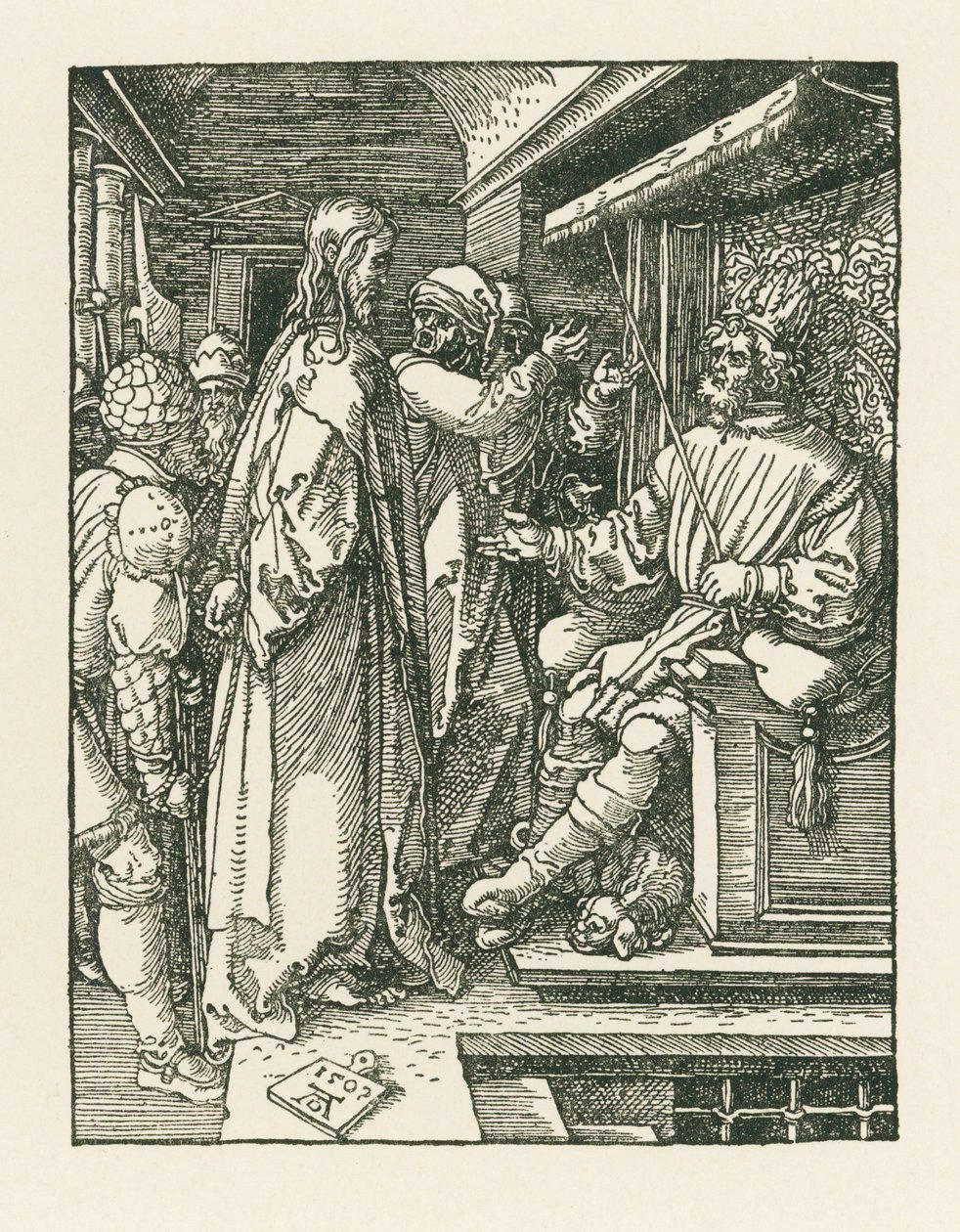 Christ before Herod by Albrecht Dürer or Duerer