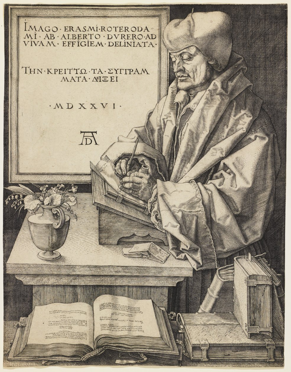 Erasmus of Rotterdam by Albrecht Dürer