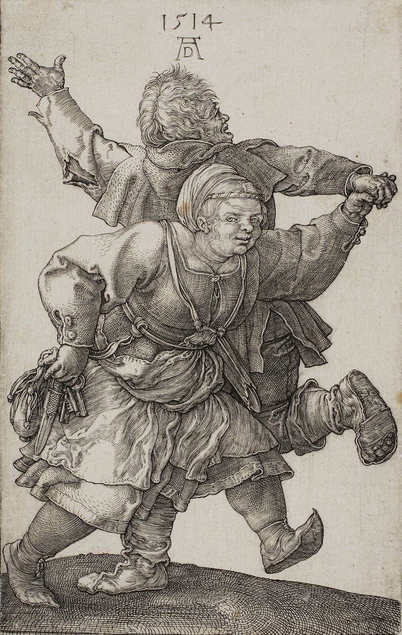 Peasant Couple Dancing by Albrecht Dürer