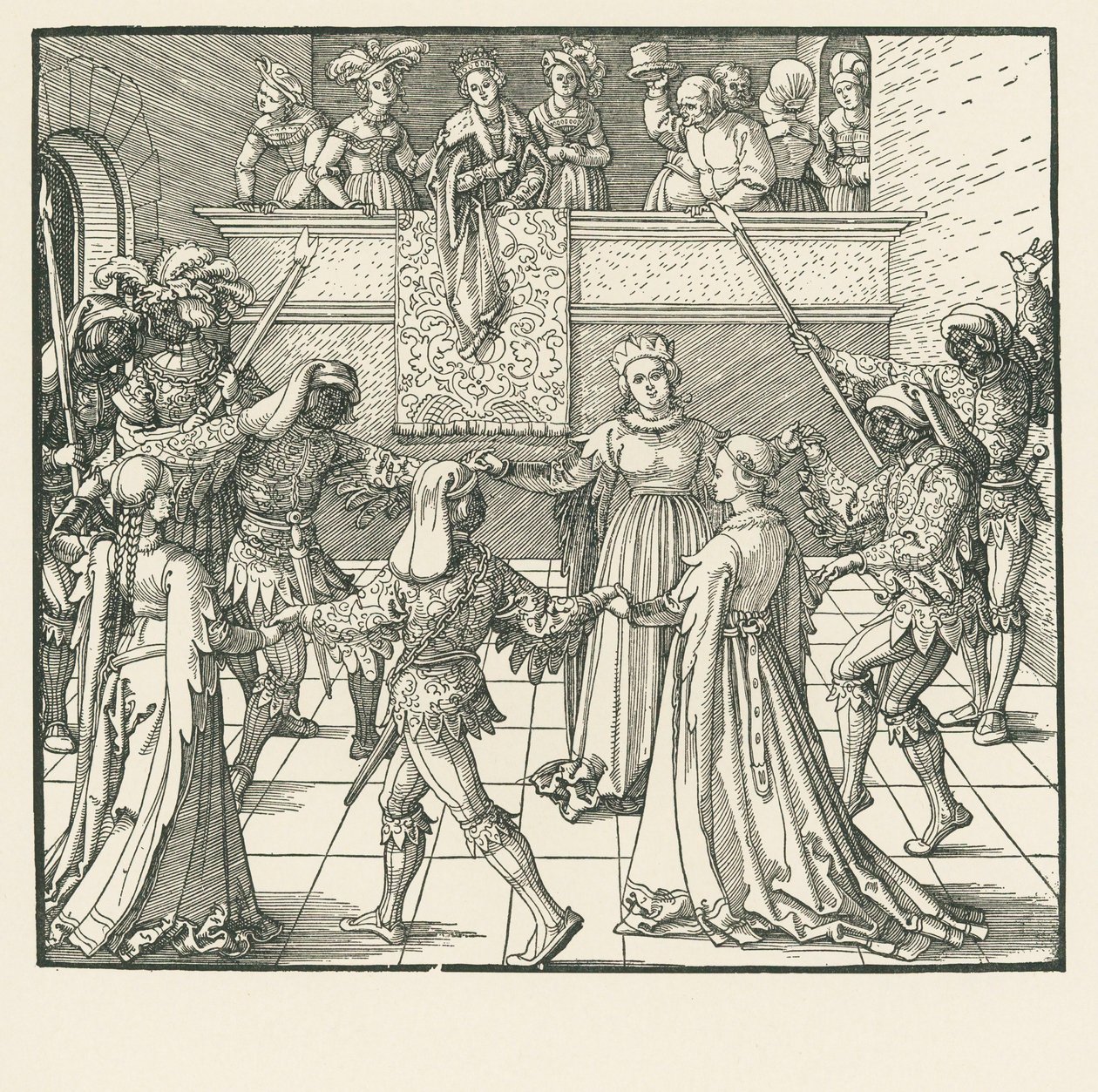 The Masquerade by Albrecht Dürer or Duerer
