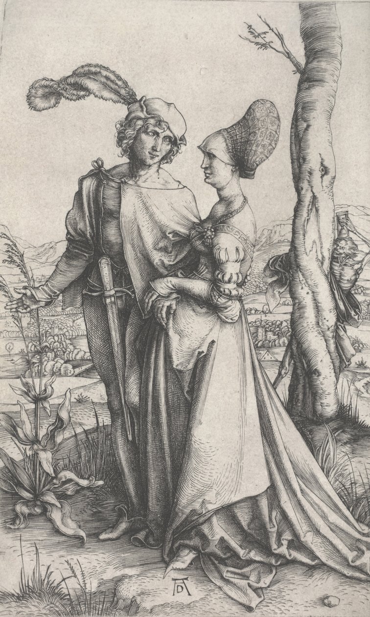 The Promenade (detail) by Albrecht Dürer