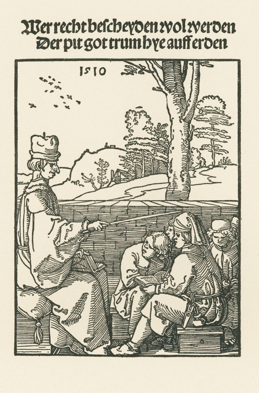 The Schoolmaster by Albrecht Dürer or Duerer
