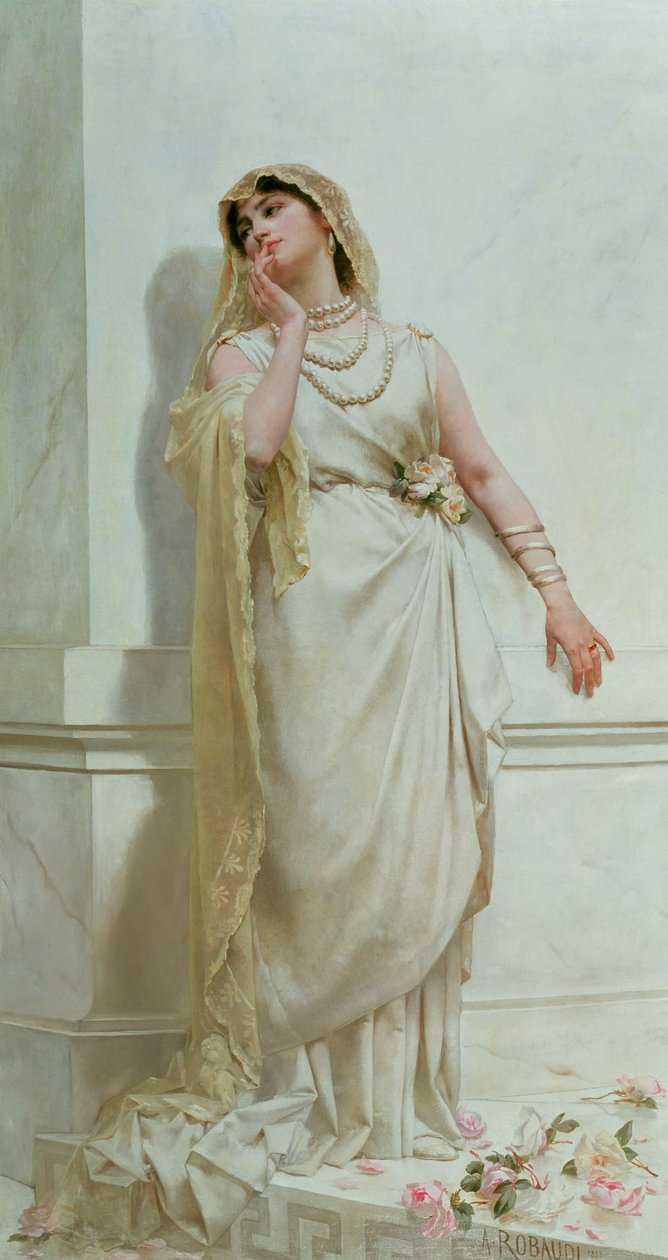 The Young Bride, 1883 by Alcide Theophile Robaudi