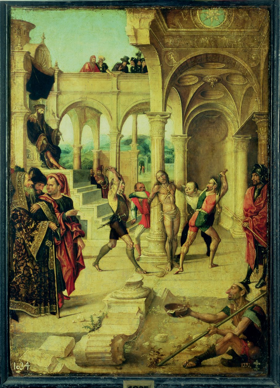 The Flagellation of Christ by Alejo Fernandez